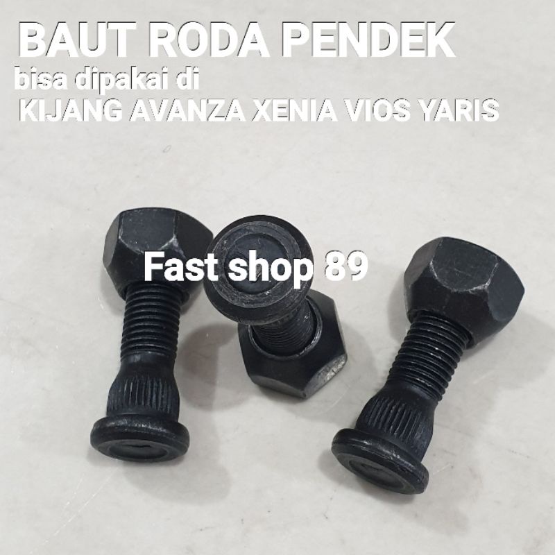 BAUT RODA MUR MOBIL KIJANG KF20 AVANZA XENIA YARIS VIOS HUB BOLT TOYOTA