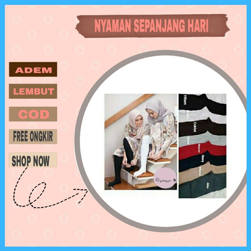 Celana Legging Lejing Wudhu Wanita  Muslimah Murah Berkualitas