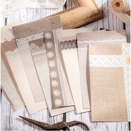 Scrapbook Paper Pack 75x120mm - Lace Weaving Workshop Series (30pcs)