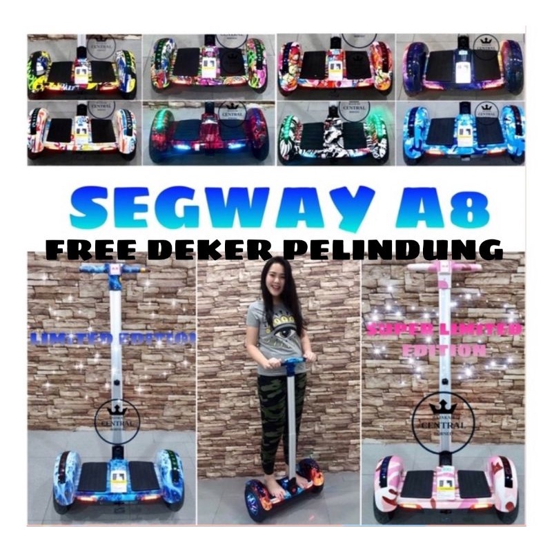 + FREE ONGKIR !!! SCOOTER SEGWAY A8 HOVERBOARD BALANCE WHEEL VERSI TERBARU !!