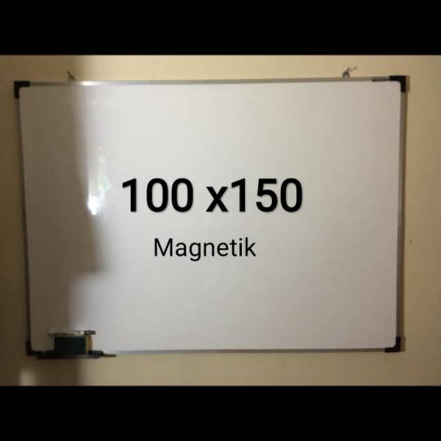 Whiteboard papan tulis magnet 100 x 150 cm
