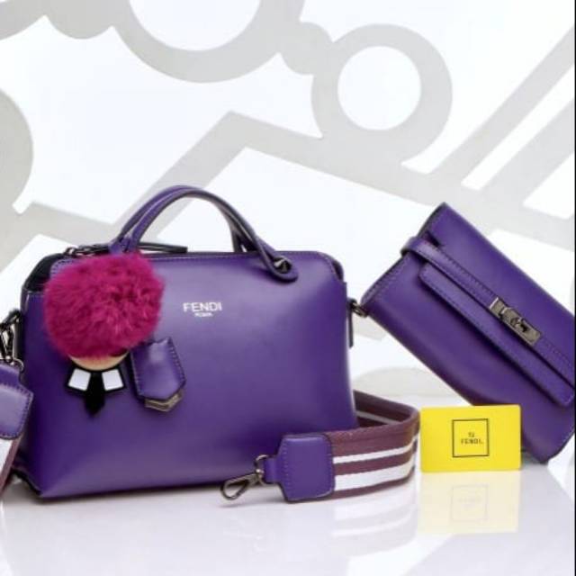 FENDI BY THE WAY SET CLUTCH 1918 SEMI ORI / TAS WANITA 2IN1