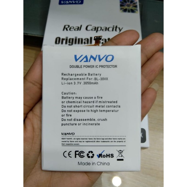 Bl-30VX Batrai Baterai battrai  Double IC PROTECTOR Vanvo Infinix Smart2 Smart 2 /