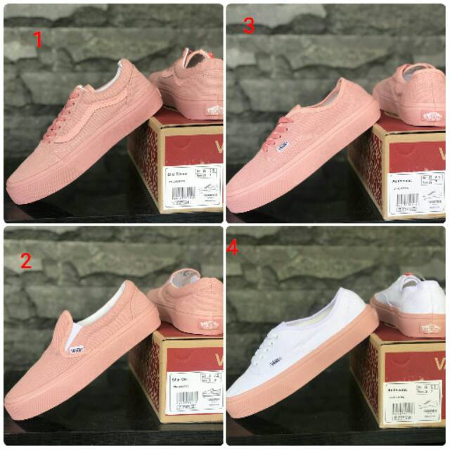 VANS FULL PEACH PINK SALEM WOMAN SNEAKERS TERLARIS 2019