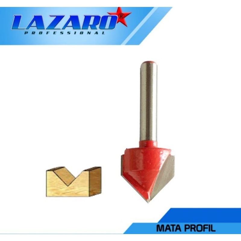 mata profil v groving 90 derajat 1/4×1/2 lazaro