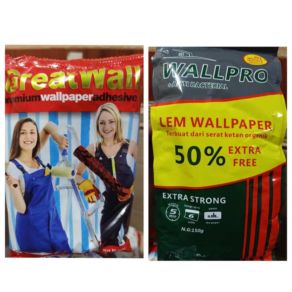 Jual Lem Wallpaper Dinding Vinyl Greatwall / Lem Wallpaper Dinding Vinyl  Wallpro | Shopee Indonesia