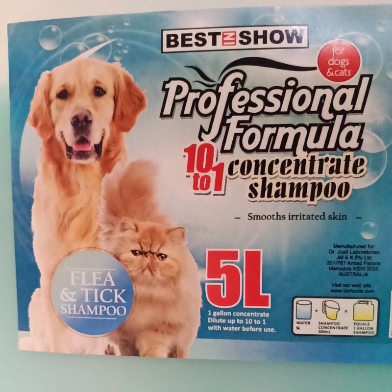 shampoo kutu flea tick kucing anjing best in show BIS 100ml
