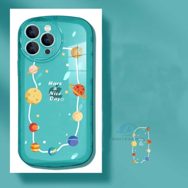 Casing TPU Realme 5 5i 6i C3 C35 C21Y C25Y C21 RealmeC11 2021 C25 C15 C12 C2 Motif Planet Kartun