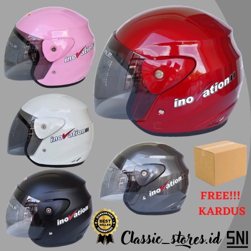 HELM EVOLUTION POLOS.HELM MURAH HALF FACE .HELM MODEL GM EVO HELM PRIA HEELEM WANITA DEWASAHELM EVO 