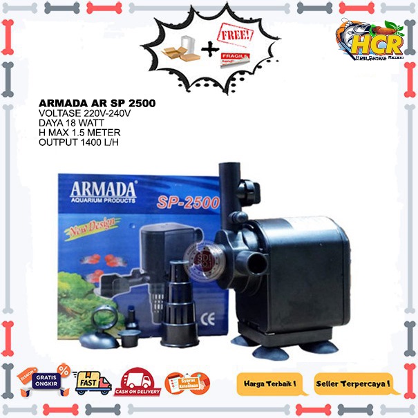 POMPA AQUARIUM ARMADA AR SP 2500 Berkualitas