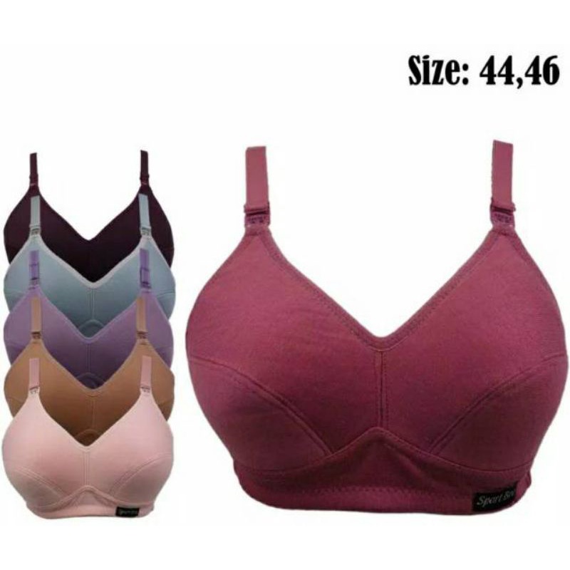 Bh Sport bra dewasa tanpa busa tanpa kawat cup besar big size | Sport bra remaja | Sport bra termurah