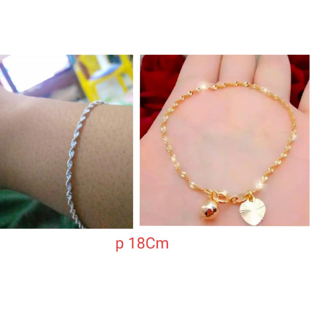 Gelang dewasa Melintir silver gold  (COD)