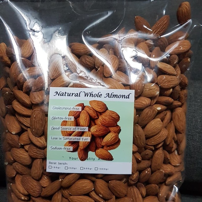 

Kacang Almond mentah 1kg california almond usa Almonesia