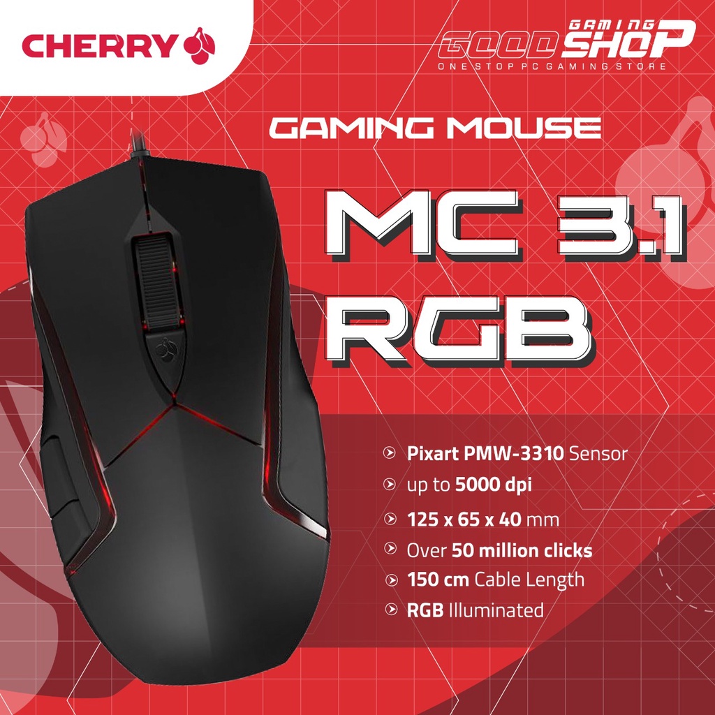 CHERRY MC 3.1 RGB gaming mouse for sportive gaming
