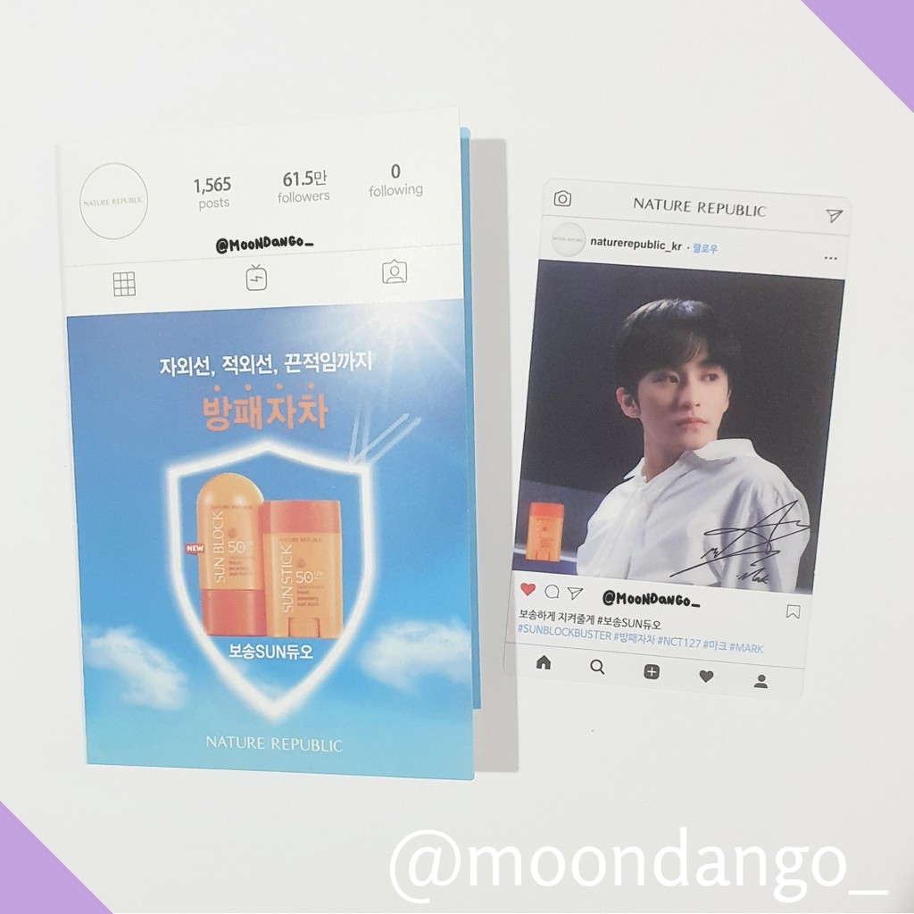 PC Photocard Nature Republic Natrep Mark NCT 127