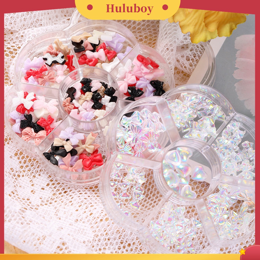 Huluboy Huluboy♡ Ornamen Pita 3D Bahan Resin Untuk Dekorasi Nail Art Charms