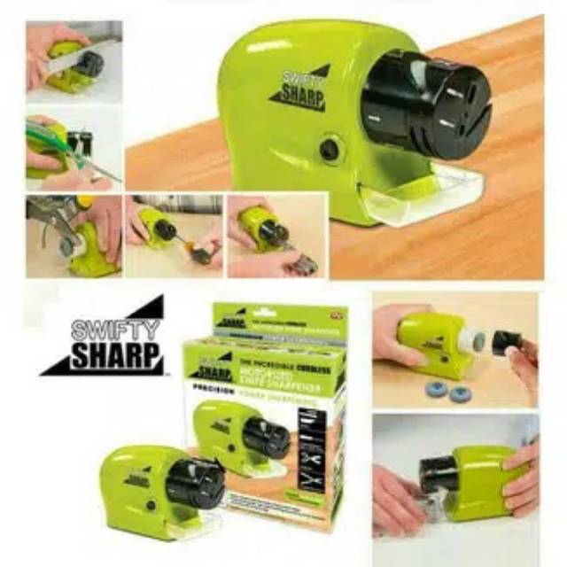 Swift sharp Pengasah Pisau otomatis Multi Function Sharpener - Electric Sharpener swift sharp