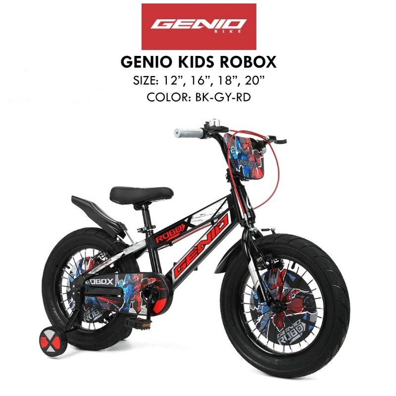 Sepeda Anak bmx 12 16 18 20 Genio Robox BAN BESAR