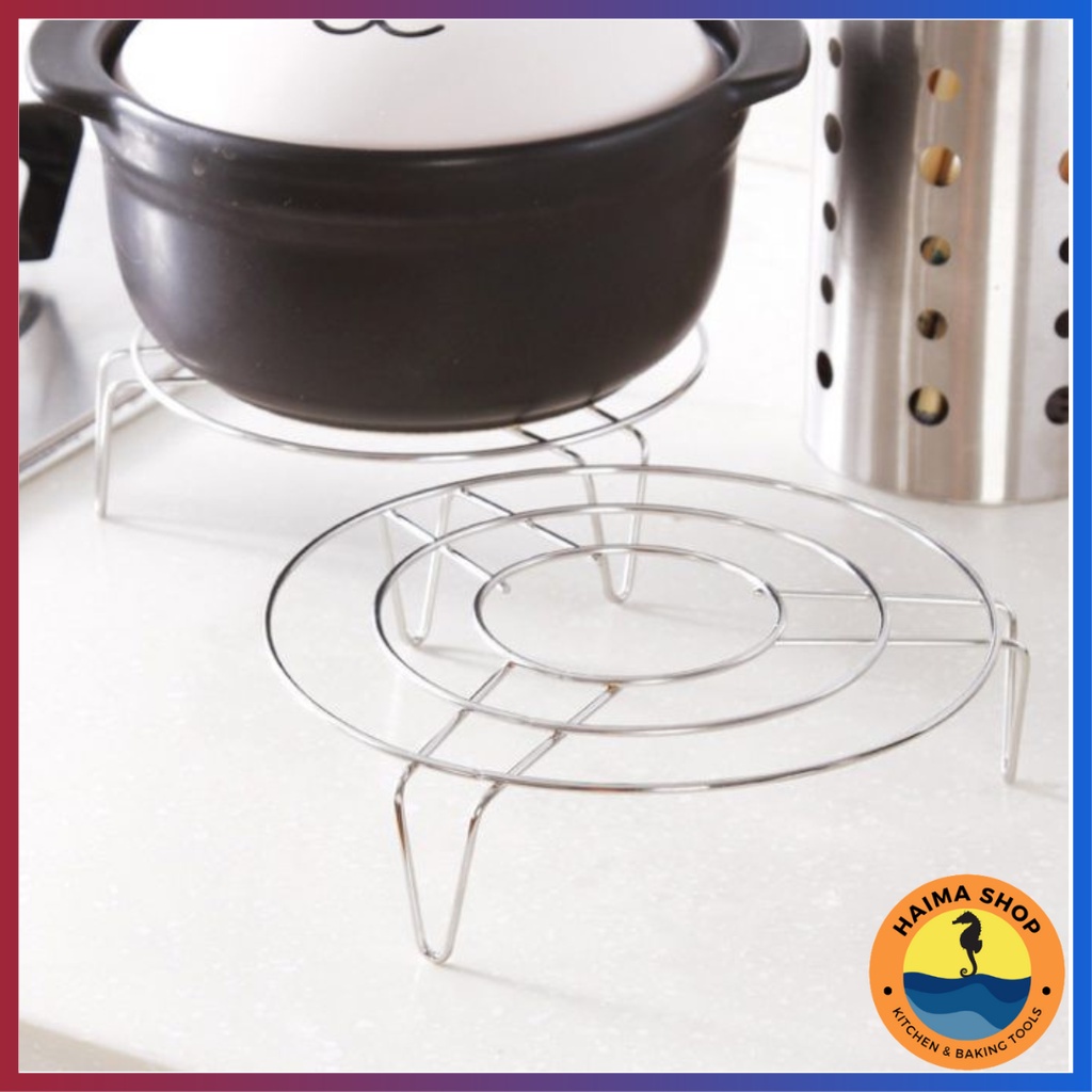TATAKAN PANCI KUKUSAN STAINLESS STEEL / ALAS KUKUSAN WAJAN / ALAS TATAKAN MAKANAN / Steamer panci