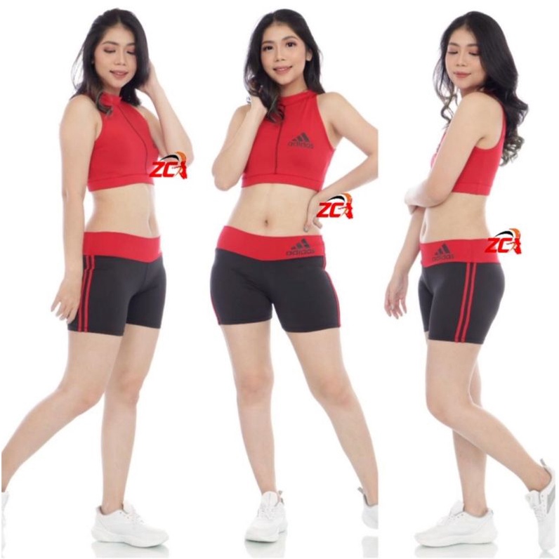 Setelan Baju Senam Wanita Sexy Setelan ADS Hotpan Termurah