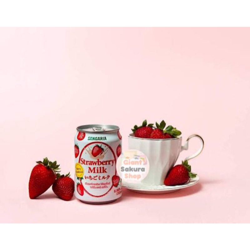 

Sangaria Strawberry and Milk Drink 275ml / susu Jepang / minuman impor / milk