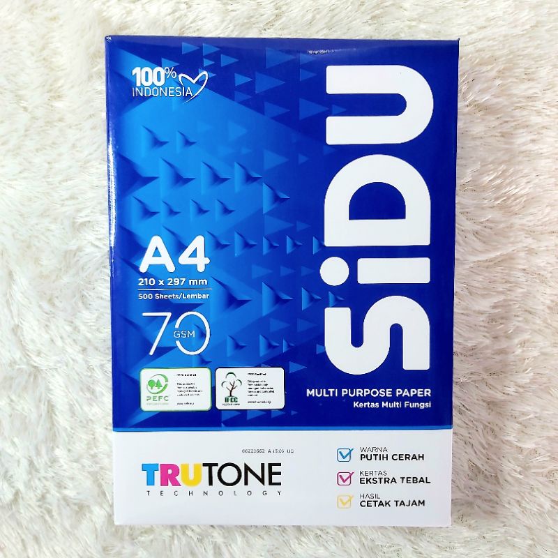 

(50lbr)HVS A4 70gr SIDU 21x29,7cm(K128)