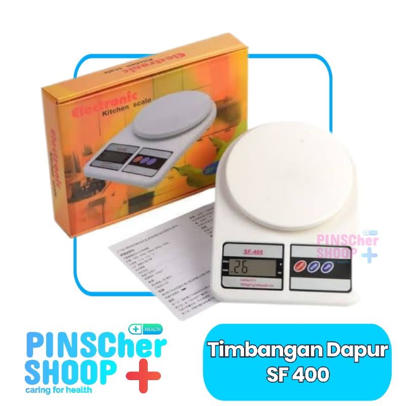 TIMBANGAN KUE KITCHEN SCALE BAHAN KUE DIGITAL SF-400 DIGITAL MAX 10 KG