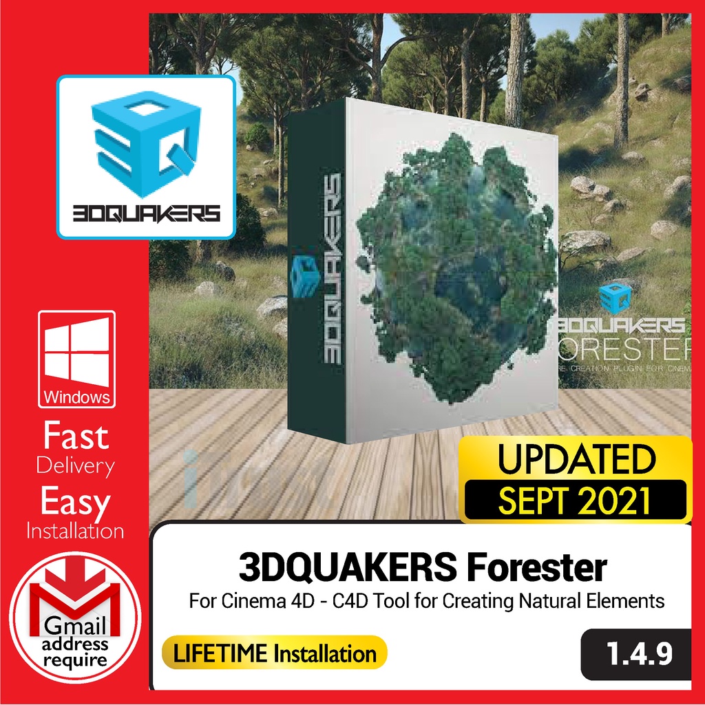 

3DQUAKERS Frstr 1.4.9 Fr Cnm 4D - C4D Tl fr Crtng Ntrl Elmnts [WINDOWS x64] - Dgtl Dwnld