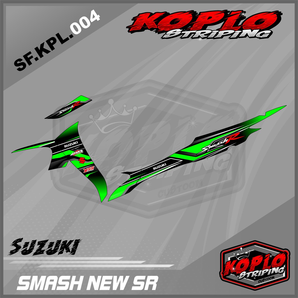 Sticker Striping Variasi Smash New SR - Striping Smash New SR . KPL 004