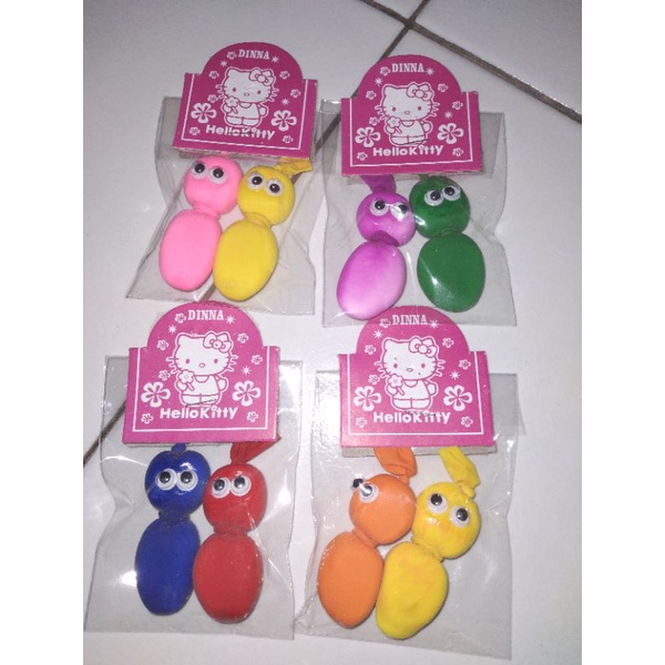 Pocong-pocongan berwarna mainan anak isi 40pcs