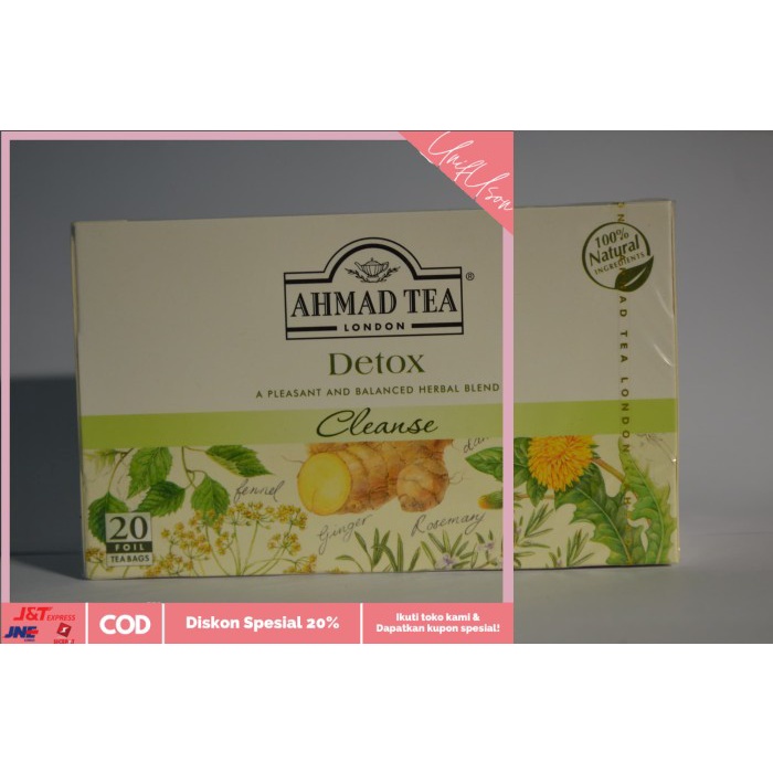 

⭐COD⭐ Ahmad Tea Detox 20 sachet