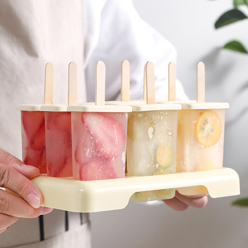 Cetakan Es Krim Silikon Stik Es Krim Cetakan Ice Cream Popsicle Cetakan Coklat BPA FREE CETAKAN