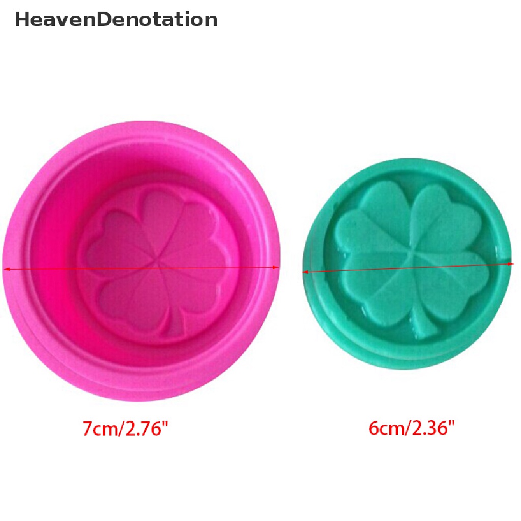 [HeavenDenotation] Four-Leaf Clover Handmade DIY Silicone Soap Mold Fondant Cake Decorating Tools