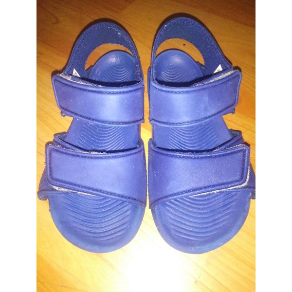 sepatu sandal adidas original altaswim navy shark second