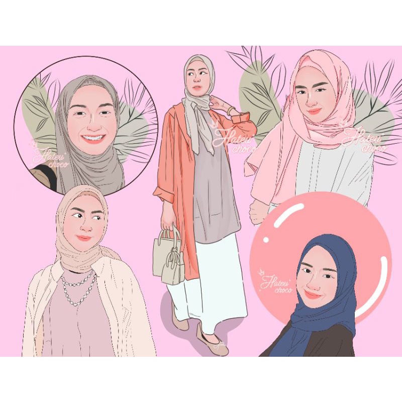 Commission Murah / Digital Art / Jasa Gambar Ilustrasi / Kado Ilustrasi Murah Meriah