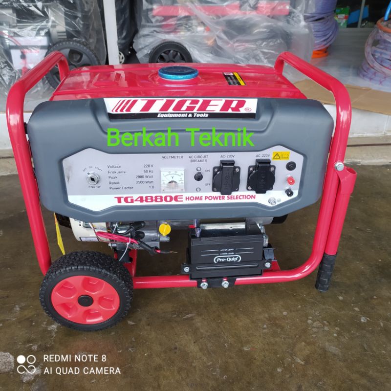 Genset 2500 Watt Tiger TG 4880 E