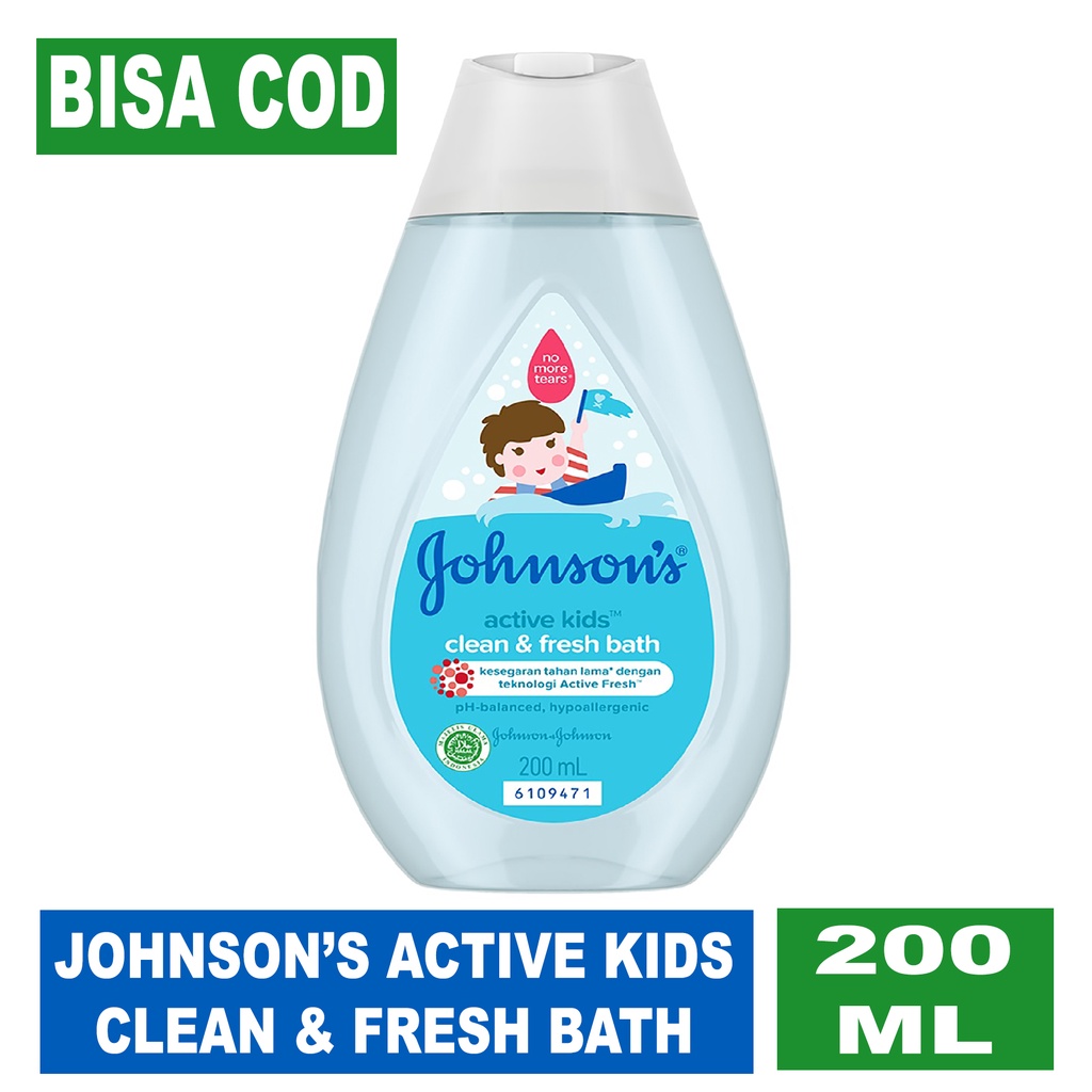 COD Johnsons Active Kids Clean &amp; Fresh Bath - Sabun Bayi Johnson - Sabun Cair Bayi - Johnson Soap