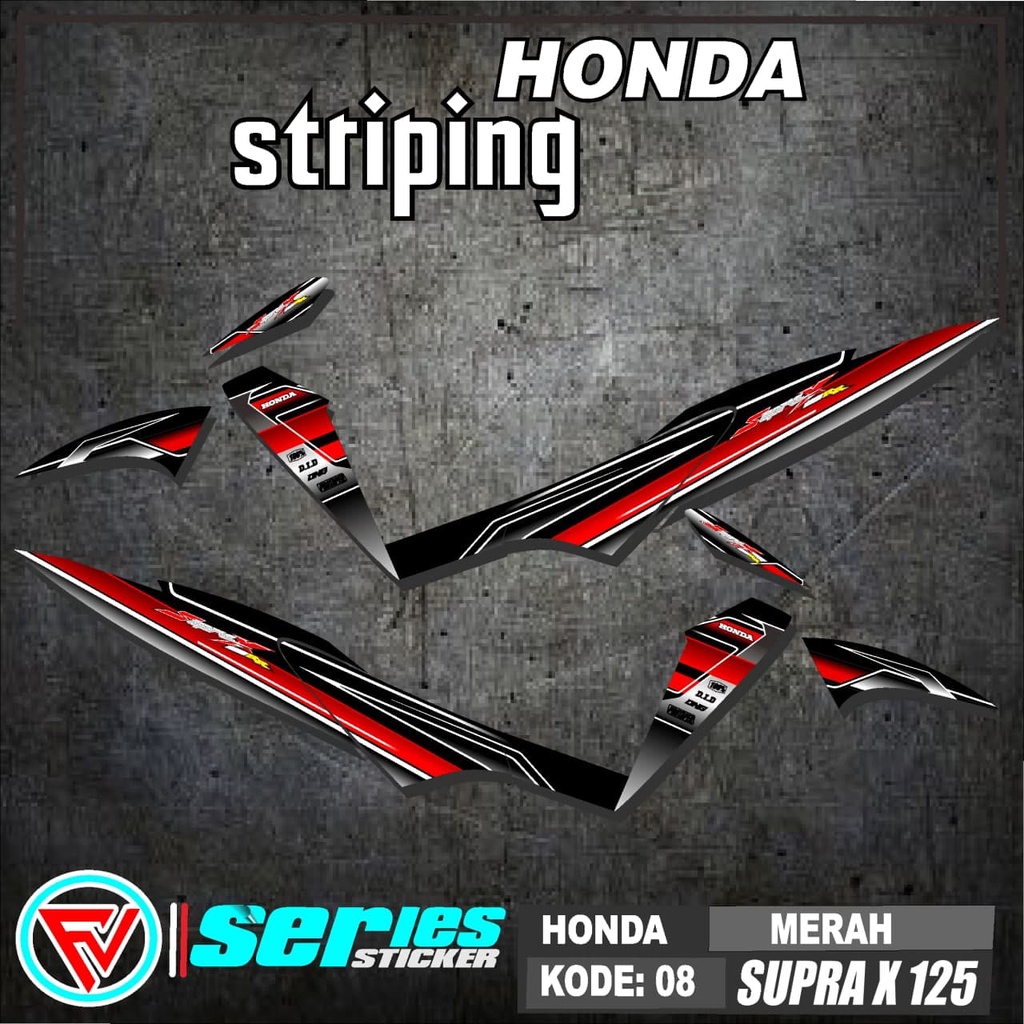 cod) striping SUPRA X 125 - STICKER SUPRA X 125 2007-2012 08 LIST VARIASI RACING
