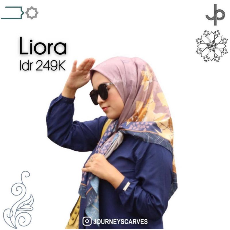 Jilbab segi empat journey liora/journey premium