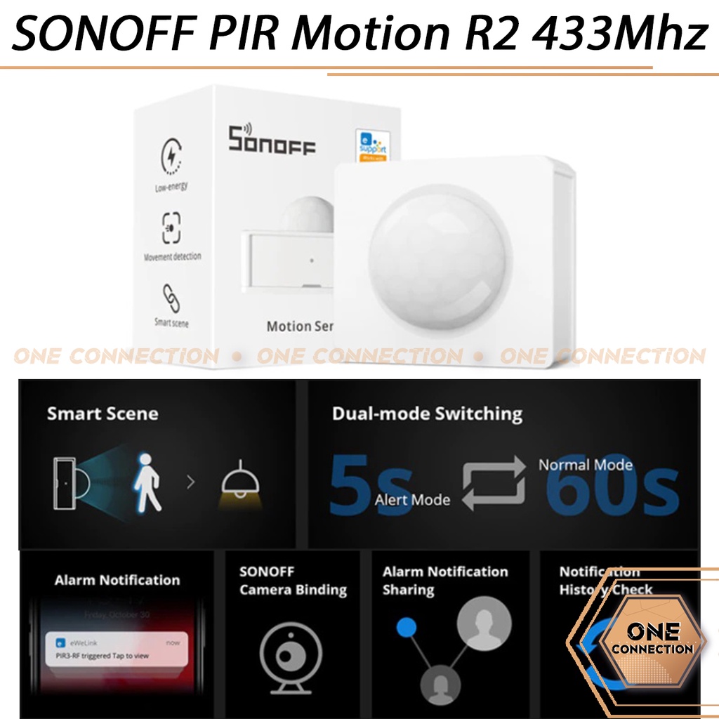 Jual Sonoff PIR R2 Motion Sensor 433Mhz RF Smart Home - Sensor Gerak ...