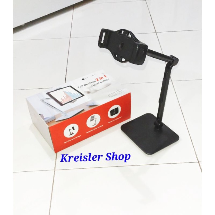 Tablet Holder ipad stand / Stand jepit tinggi Stand ipad Stand besi Holder tablet