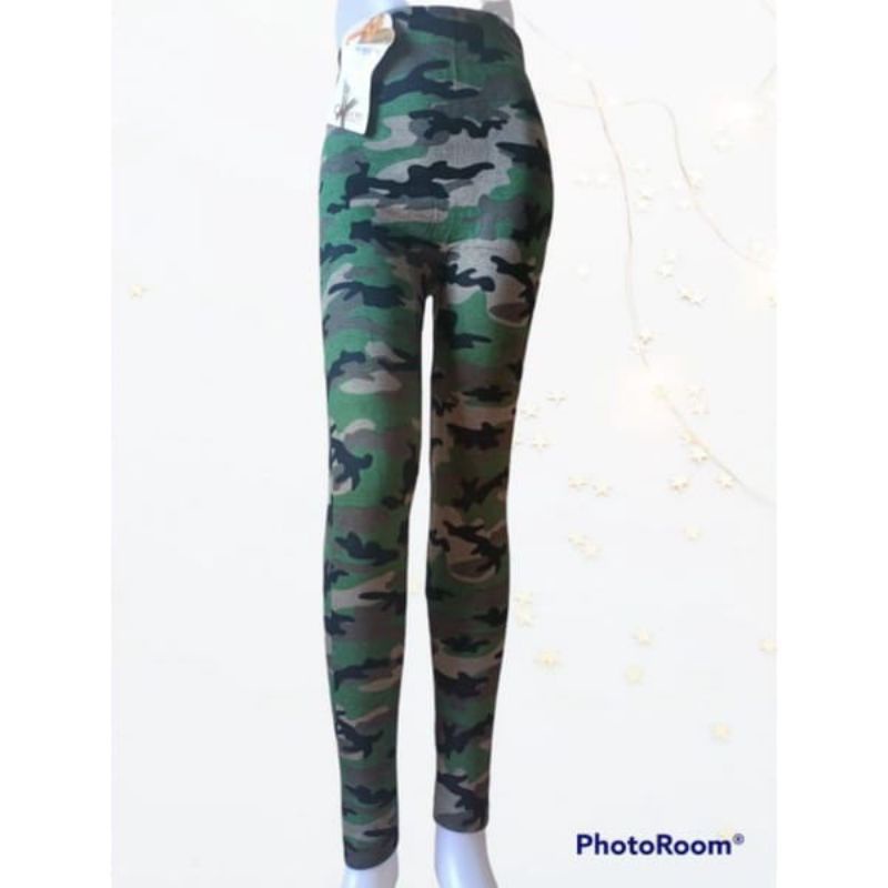 Legging wanita Loreng Army / celana legging wanita ARMY fashion