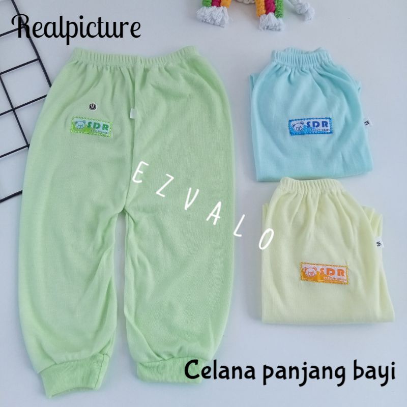 CPB - Celana Panjang Bayi Polos Set 3 Pcs Tebal