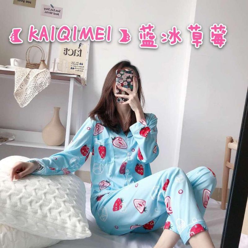 Baju tidur PP kra wanita bahan spandek import new arrival