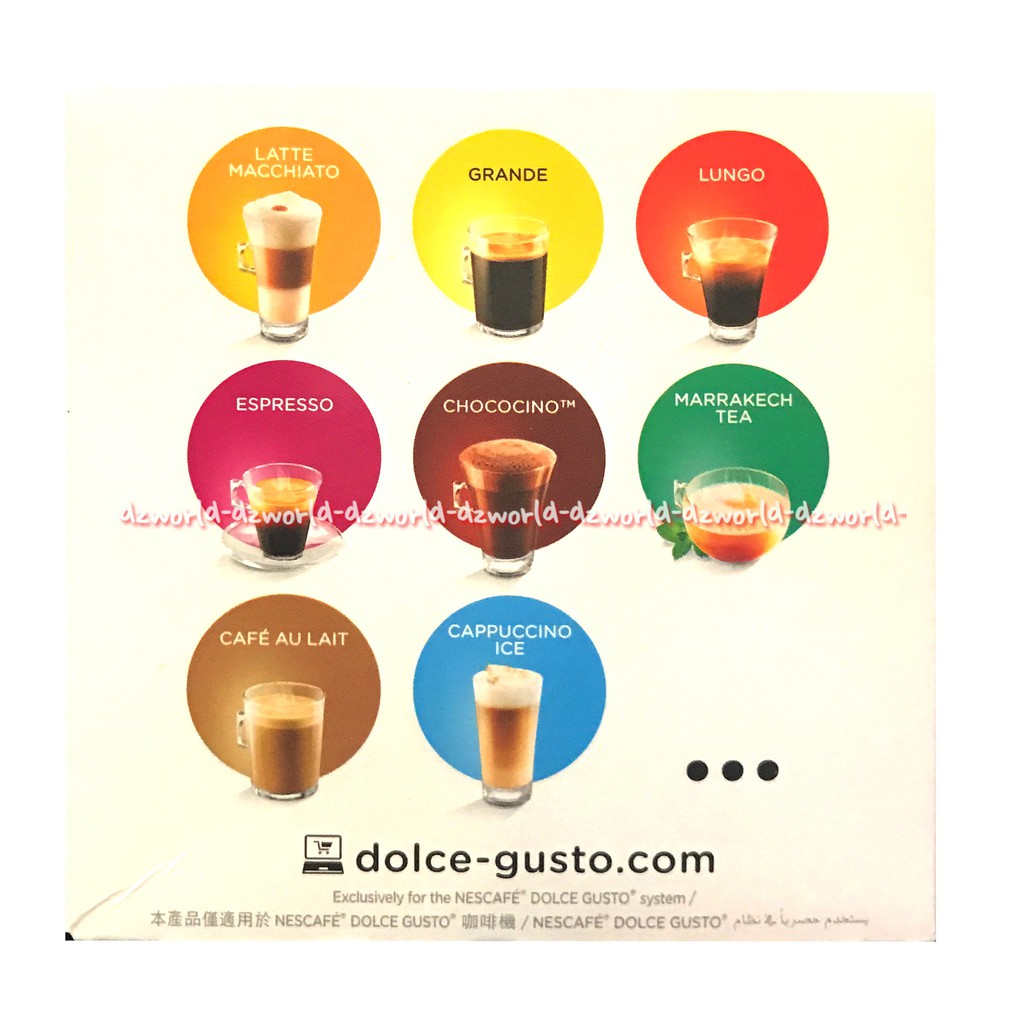 Nescafe Dolce Gusto Latte Macchiato Capsule Kopi Arabika &amp; Susu Isi 16 Capsul Maciato