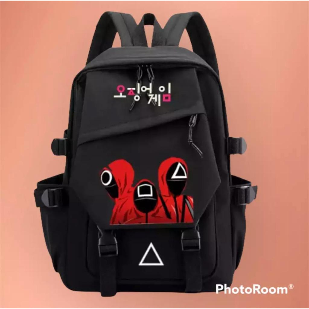 New Backpack Terbaru Paling Viral !! SQUaD GAME Para Penjaga HIilalki Red Light Green Light Drama Surrvival Game / Tas Ransel / Tas Gendong / Backpack