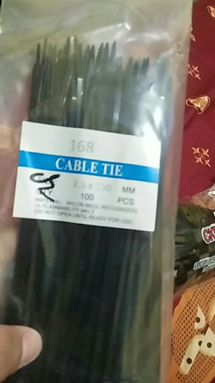 Tali Ripet / Kabel Plastik 150 Mm 1 Set Isi 100 Pcs