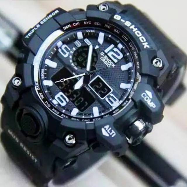 Jam Tangan Casio Gshock GWG1000 Water Resist Renang - Hitam lis Abu