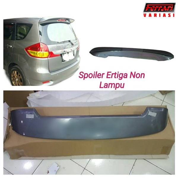 Spoiler aksesoris mobil suzuki Ertiga non lamp - Grey