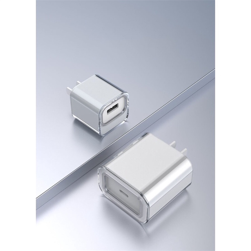 Cover Pelindung Kepala Kabel Data Charger 18W 20W Bahan Silikon Transparan Anti Jatuh 18W / 20W